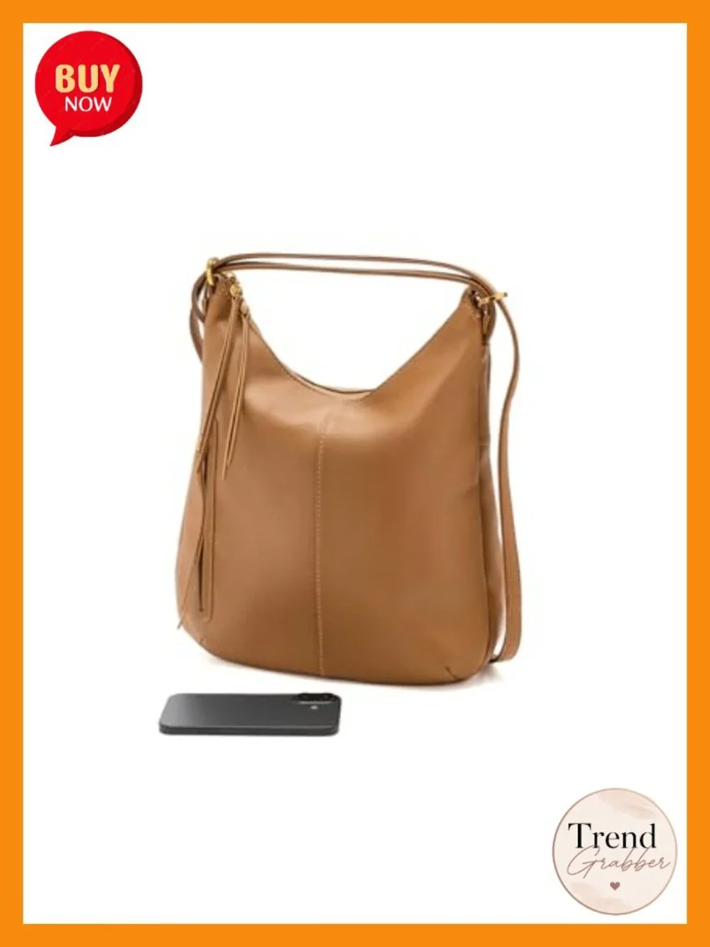 HOBO Merrin Convertible Backpack Leather Shoulder Bag